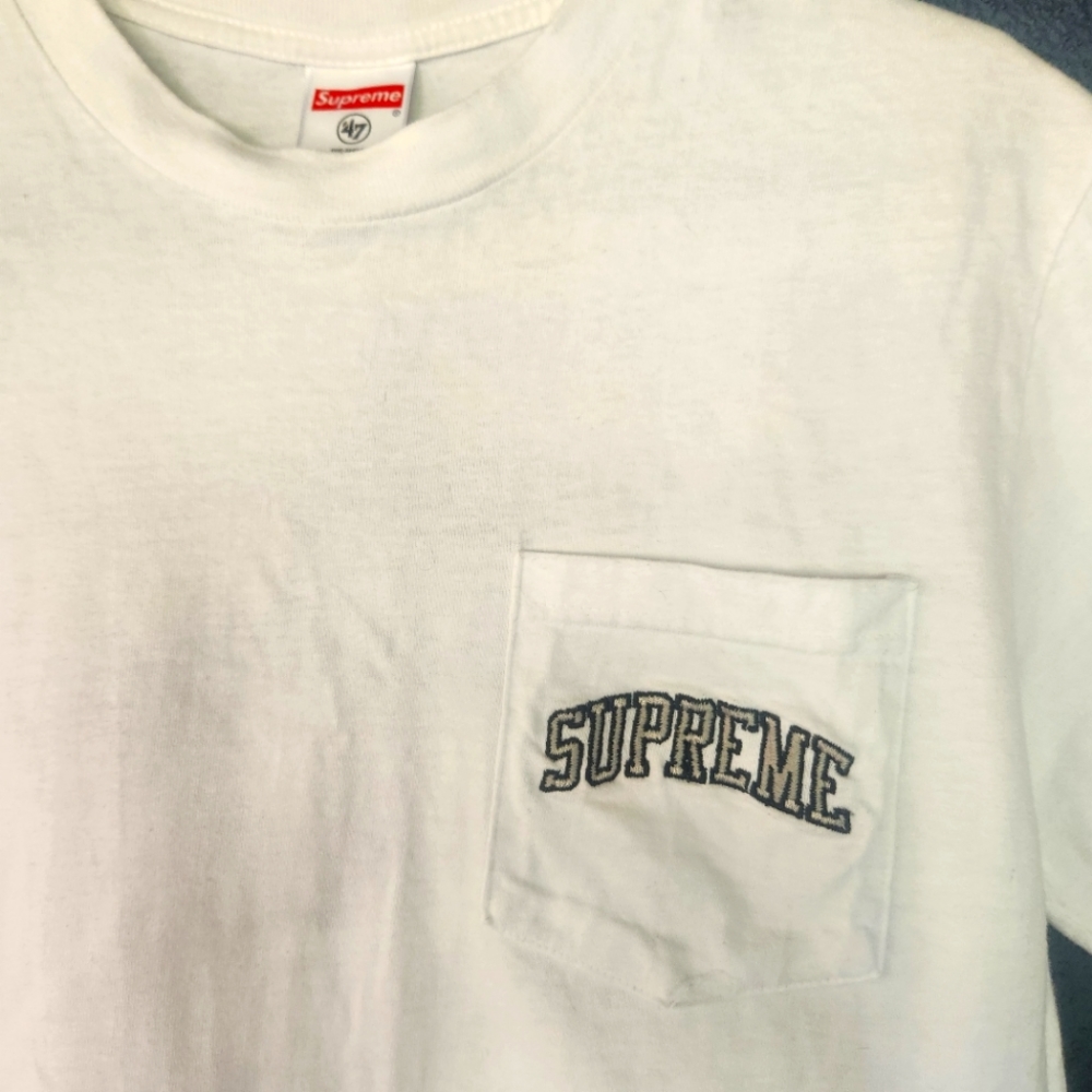 Supreme x 47' Radiers White Pocket T-Shirt